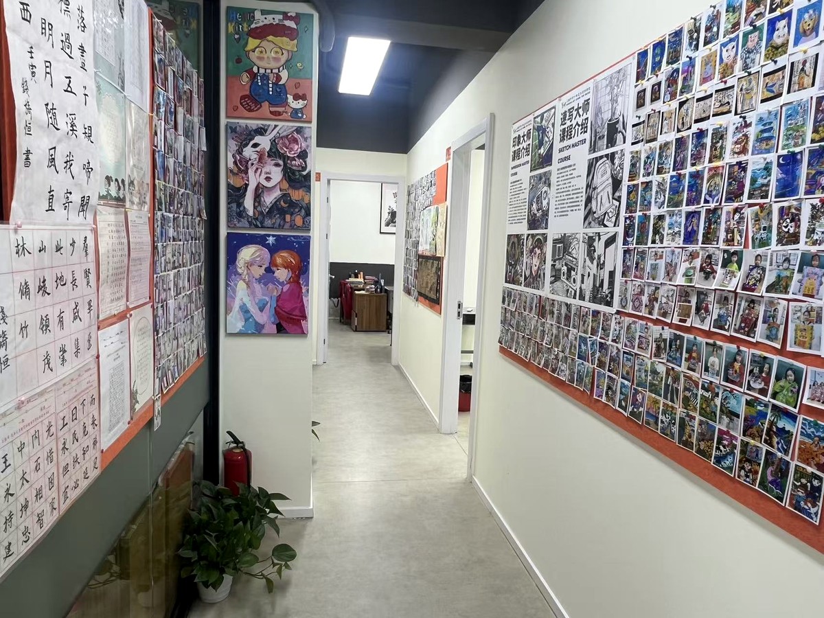 普陀校区走廊作品展示